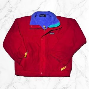 Patagonia Kids Vintage Windbreaker Jacket Red Size 12